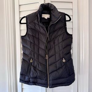 Michael Kors Black Quilted Puffer Vest